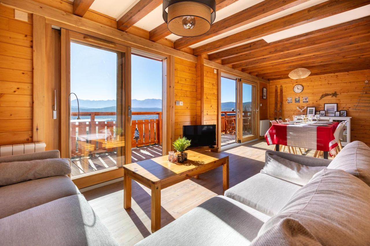 Chalet Les Tilleuls - Jolie Vue Montagne Et Lac Les Angles  Exterior foto